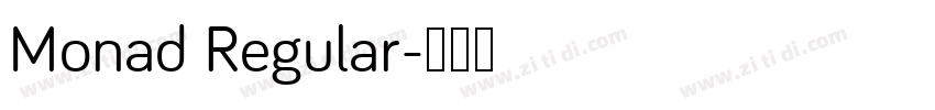 Monad Regular字体转换
